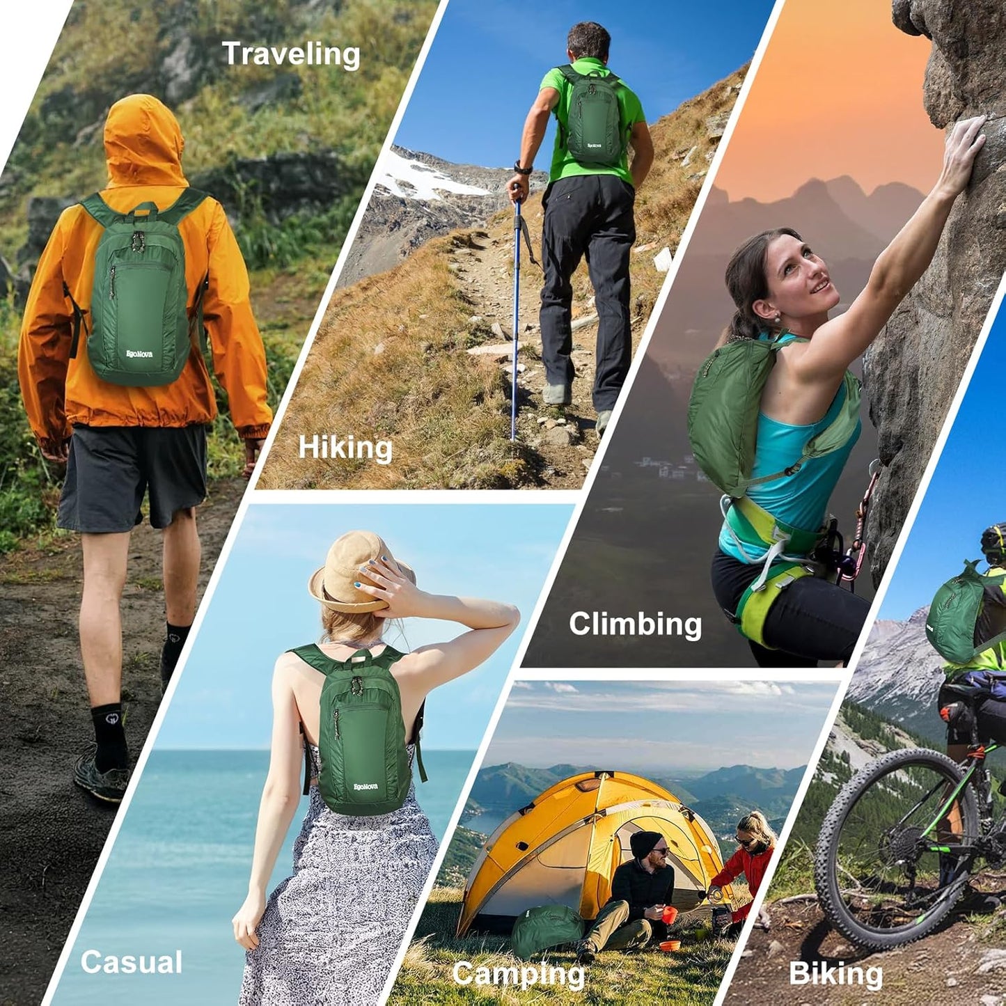 12L Ultralight Foldable Water-Resistant Daypack